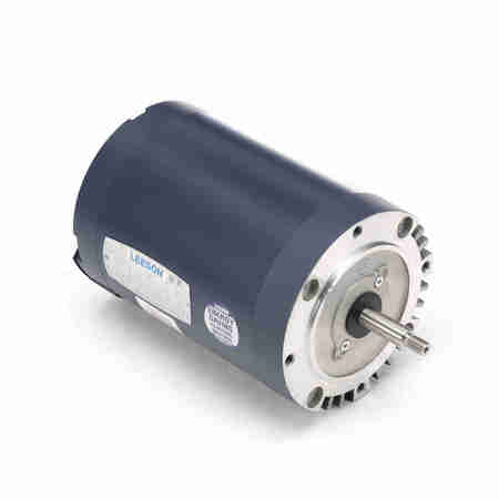 LEESON 1 Hp Washdown Motor, 1 Phase, 1800 Rpm, 115/208-230 V, 56C Frame, Tenv 119217.00